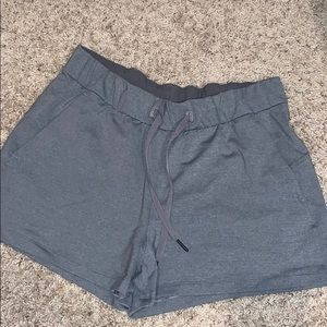 Lulu lemon grey draw string shorts